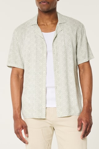Chemise boxy - Vert olive