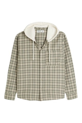 Surchemise à capuche - Vert olive