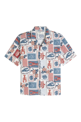 Chemise boxy en lin - Blanc