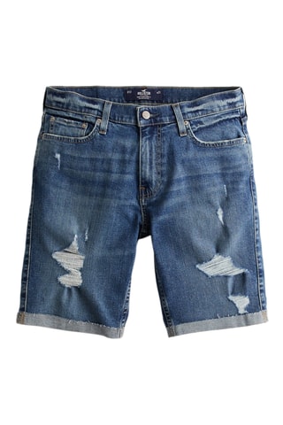 Short skinny en jean - Bleu marine