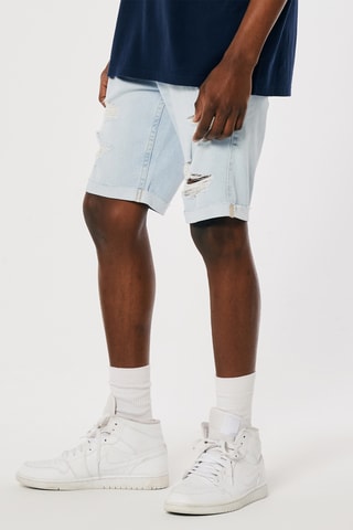 Short skinny en jean - Bleu clair