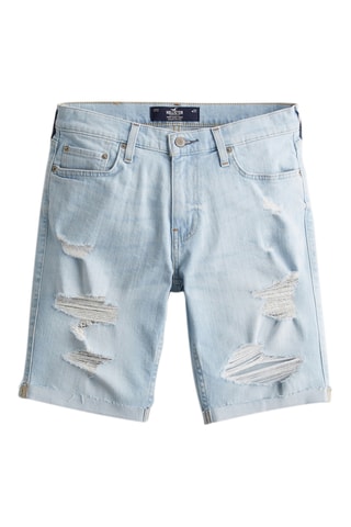 Short skinny en jean - Bleu clair