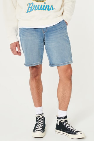 Short relaxed en jean - Bleu clair