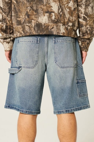 Short baggy en jean - Bleu marine
