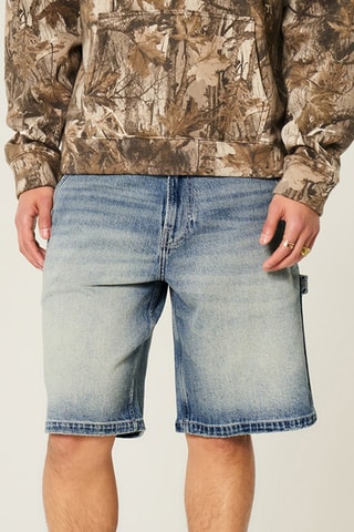 Short baggy en jean - Bleu marine