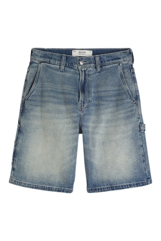 Short baggy en jean - Bleu marine