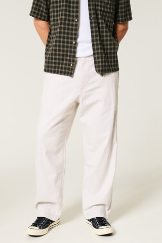 Pantalon baggy - Ecru