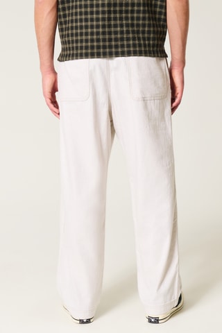Pantalon baggy - Ecru