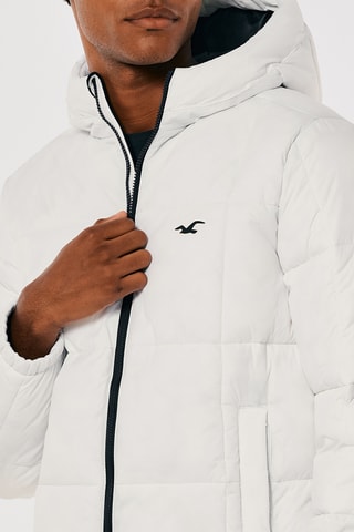 Doudoune à capuche - Blanc