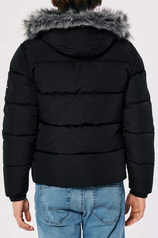 Doudoune à capuche - Noir
