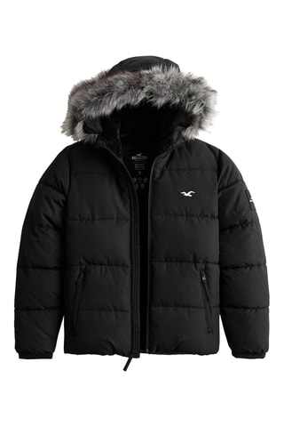 Doudoune à capuche - Noir