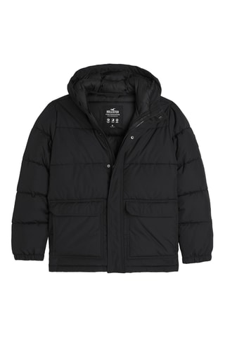 Doudoune à capuche - Noir