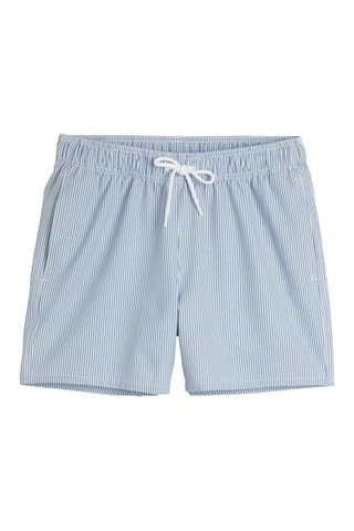 Short de bain - Bleu clair et blanc