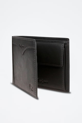 Cartera de piel - Gris