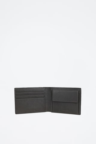 Cartera de piel - Gris