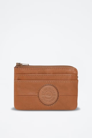Cartera de piel Cracker - Beige