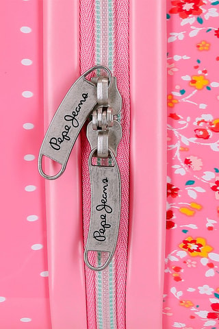 Maleta de cabina y maleta mediana Alenka -  68 cm - Candado TSA - Rosa
