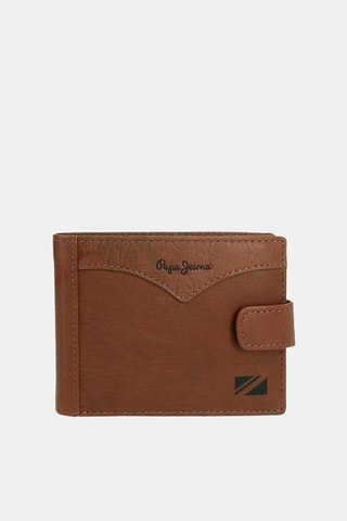 Cartera de piel Jacket - Marrón