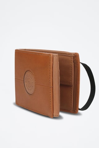 Cartera de piel Cracker - Camel