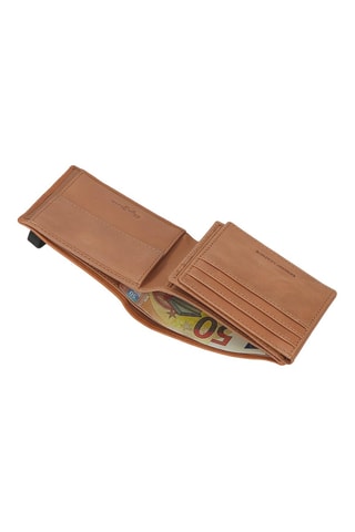 Cartera de piel Cracker - Camel