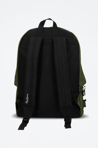 Mochila y estuche Aris - Negro y verde