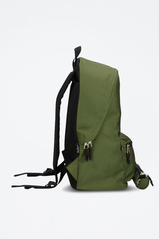 Mochila y estuche Aris - Negro y verde