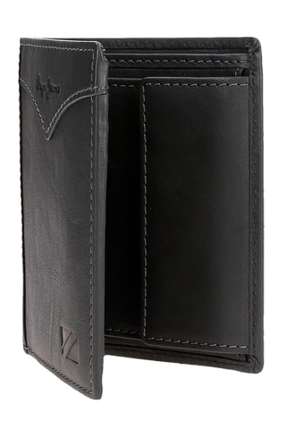Cartera de piel - Gris