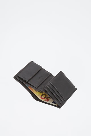 Cartera de piel - Gris