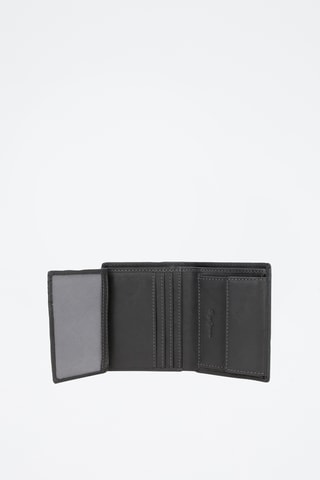 Cartera de piel - Gris