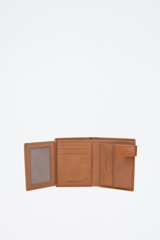 Cartera de piel Cracker - Beige