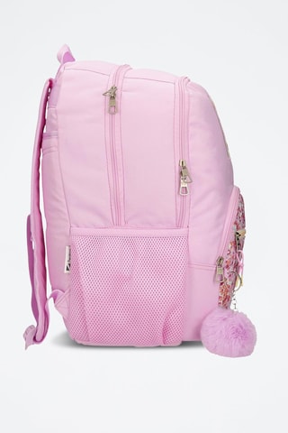Mochila Sandra - Blanco y rosa