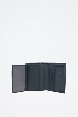 Cartera de piel Deep - Gris