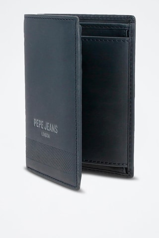 Cartera de piel Deep - Gris