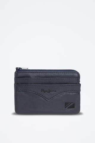 Cartera de piel - Azul