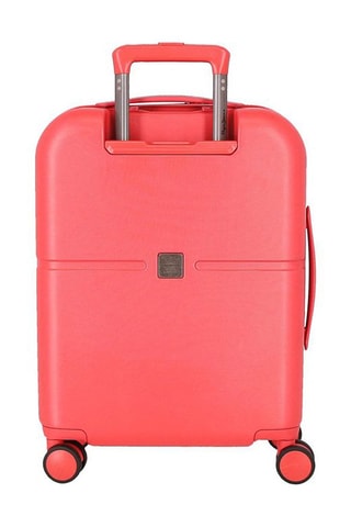 Maleta de cabina Highlight -  55 cm - Plateado y rojo