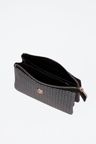 Monedero Megan - Negro y gris