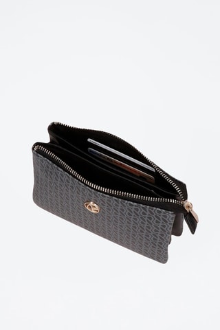 Monedero Megan - Negro y gris