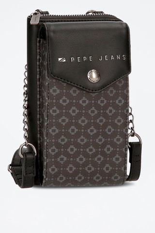 Bandolera Bethany - Gris y negro