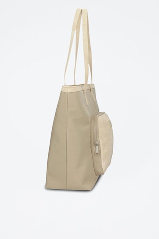 Bolso shopper Jana - Plateado y beige