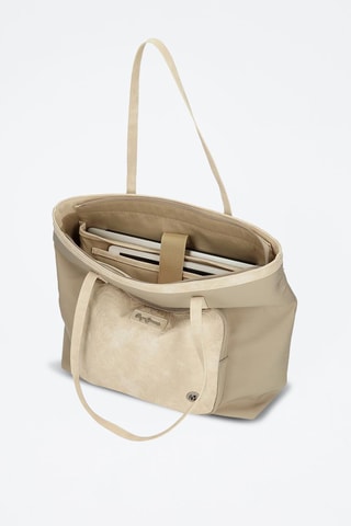 Bolso shopper Jana - Plateado y beige