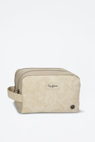 Neceser Jana - Plateado y beige