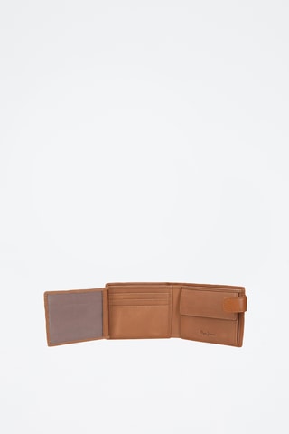 Cartera de piel Cracker - Beige