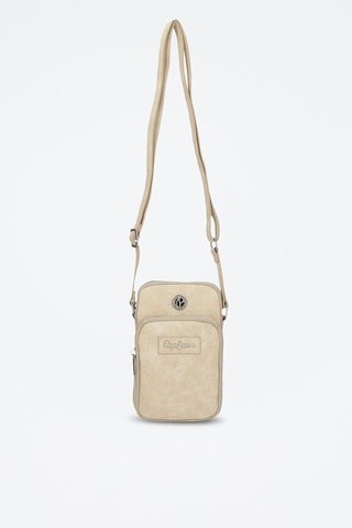 Bandolera Jana - Beige y plateado