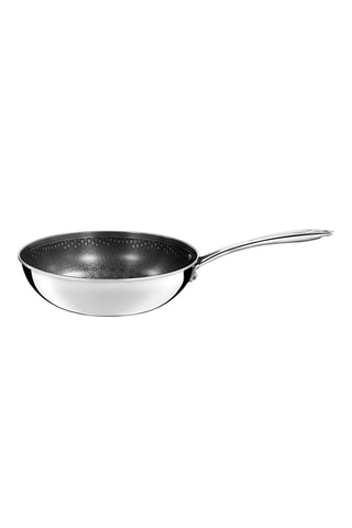 Wok en acier inoxydable - 24 cm