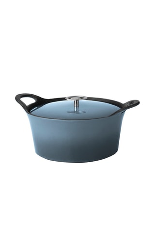 Panela de pressão redonda em ferro fundido esmaltado Volcan - 
20 x 12,5 cm - 1,6 l