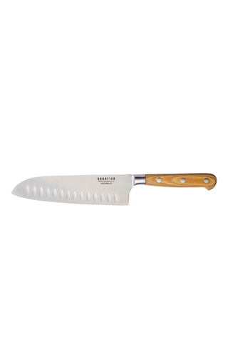 Houten en Roestvrijstalen Santokumes Essentiel - 18 cm