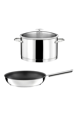 Batterie de cuisine en acier inoxydable - 3 pièces
