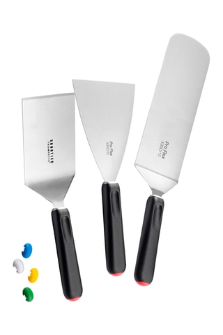 3 Roestvrijstalen Barbecuespatels Pro Flex