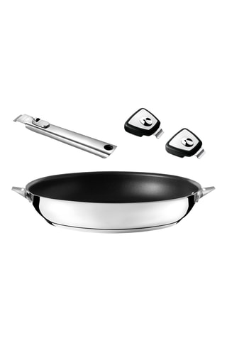 Poêle en acier inoxydable avec manche amovible Eclipse - 32 cm