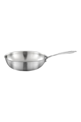 Wok en acier inoxydable Gourmet - 24 cm